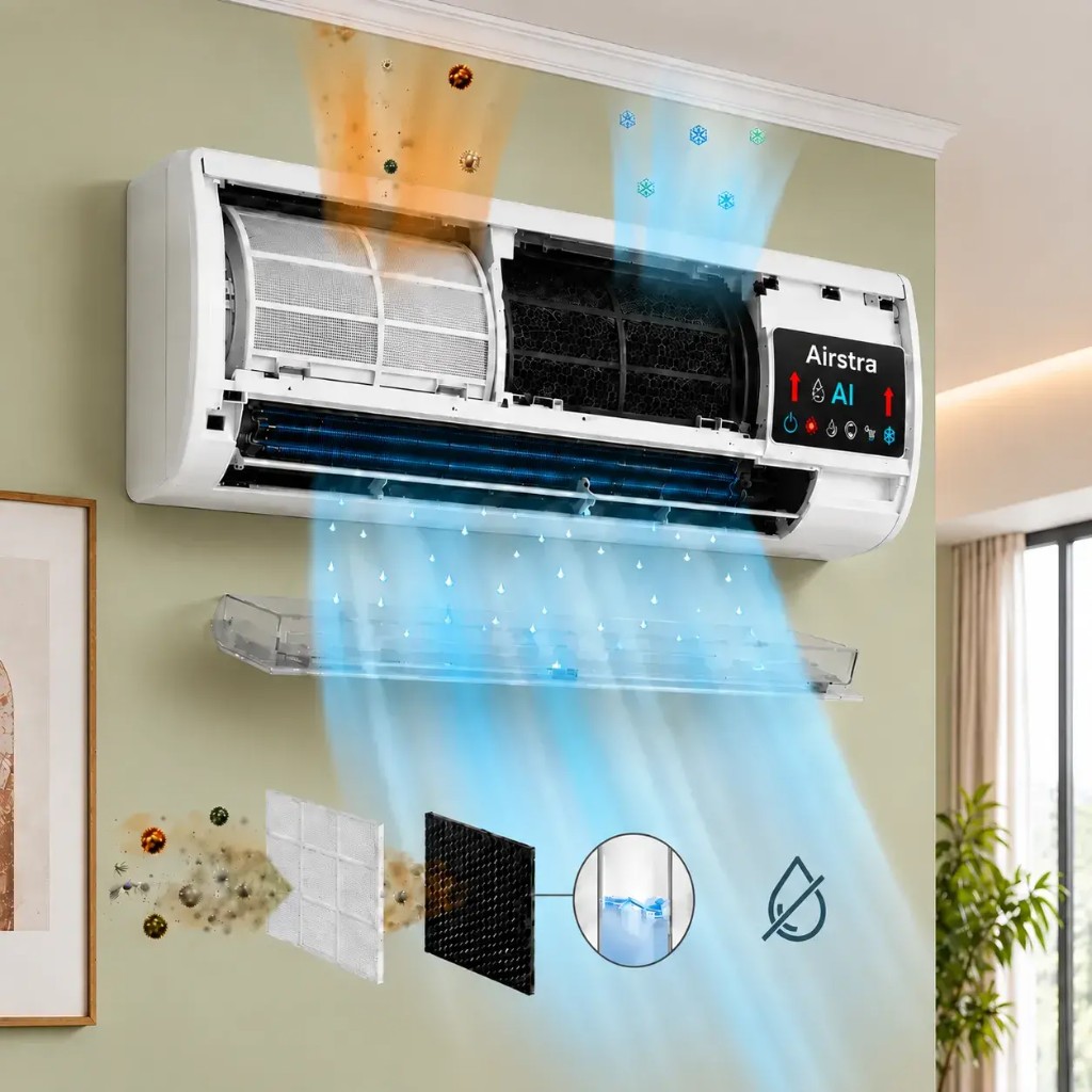 Airstra integrierter HEPA-Filter für saubere Luft
