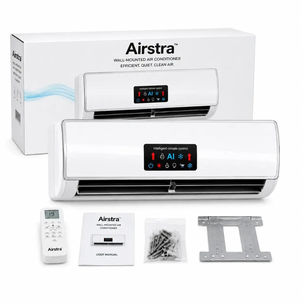 Komplettes Airstra-Set mit Fernbedienung, Montage und HEPA-Filter