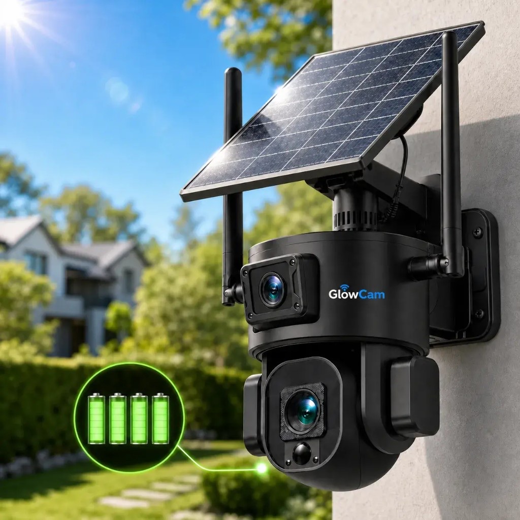 GlowCam solar 4G camera working in a remote outdoor location without Wi-Fi