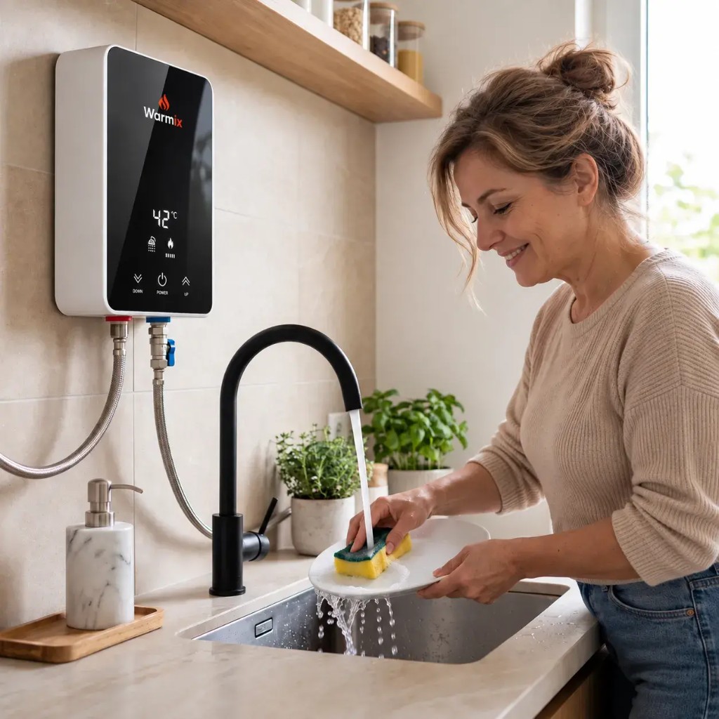 Warmix fornisce acqua calda in pochi secondi senza serbatoio