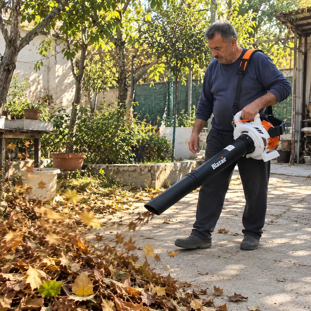 Blazair Kunde im Garten