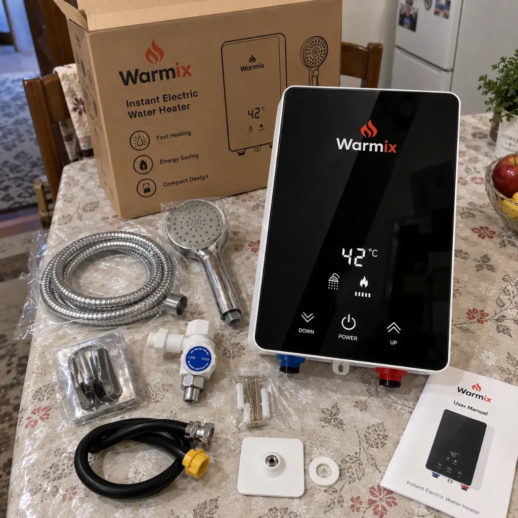 Cliente Warmix con acqua calda istantanea a casa
