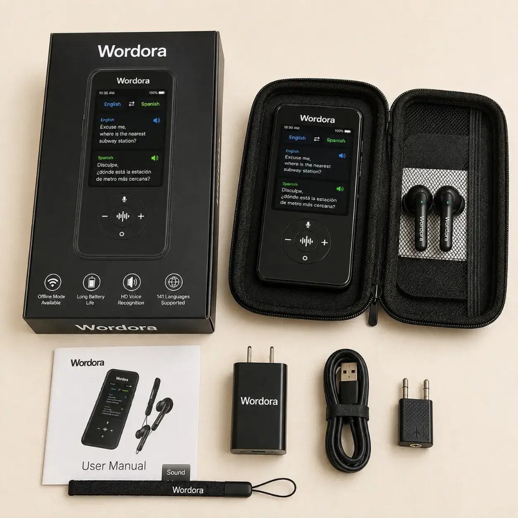 Opinión Wordora — Carlos K. con el kit completo del embalaje