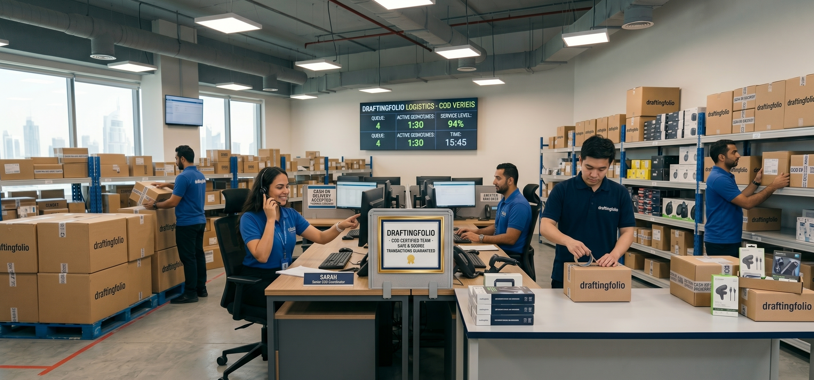 Il team snapporyprime al lavoro: call center e logistica COD